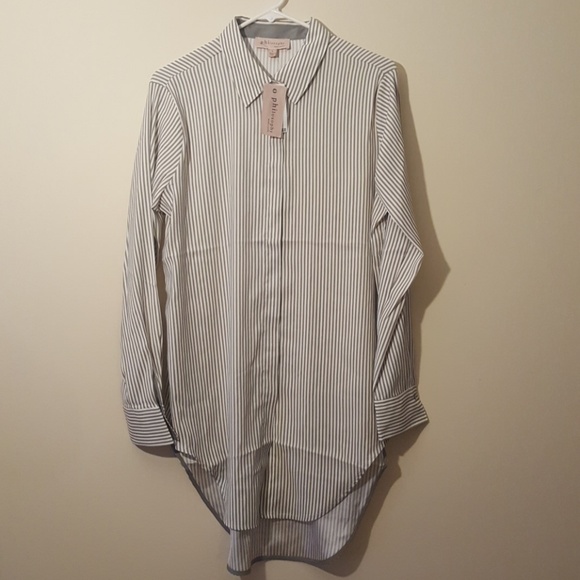Philosophy Tops - Striped Shirt Blouse Philosophy Tops - Striped Shirt Blouse